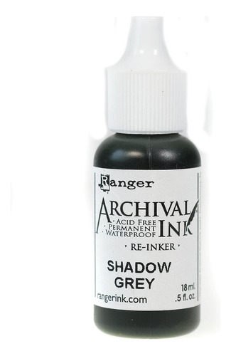 Ranger Archive Ink Shadow Grey 0.5 Oz Botella Re-inker