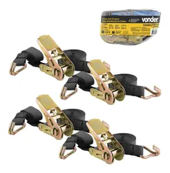 Comprar Kit 04 Jogos Cinta Catraca De Amarração Carga 800kg Vonder no Mercado Livre