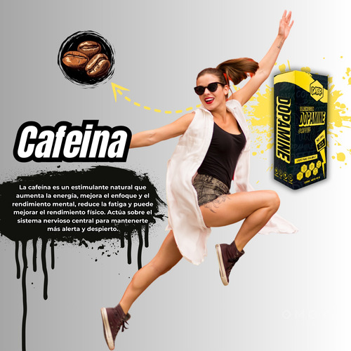 Dopamine Black Coffee Con Triptofano Y Mucuna Black Fusion