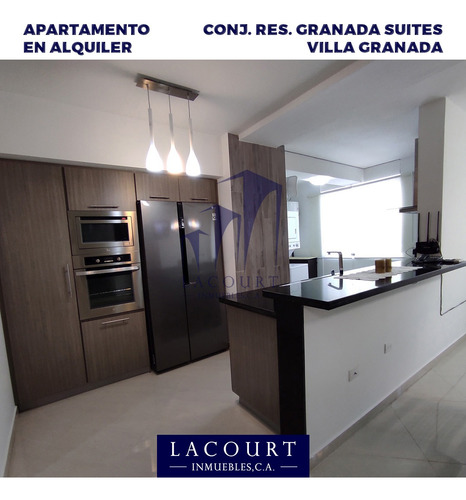 En Alquiler Apartamento Amoblado Y Equipado Totalmente En Conj. Resd. Granada Suite En Urb. Villa Granada.