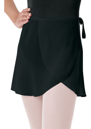 Falda Envolvente Para Ballet - Negro
