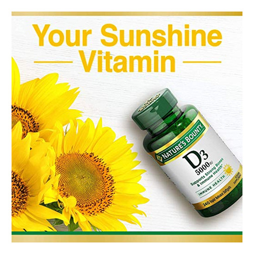 Vitamina D3 Da Natures Bounty Imune Support Vitamina D