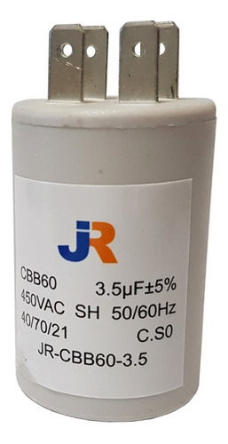 Capacitor De Marcha 3,5uf 450vac 50-60hz Jr