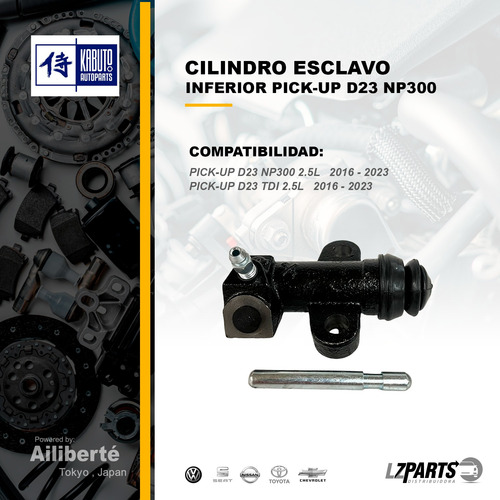 Cilindro Esclavo Inferior Pick Up D23 Np300 2.5l 2016-2023