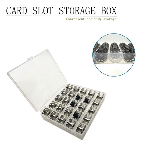 50 Bobinas De Metal Para Máquina De Coser Con Caja De Almace