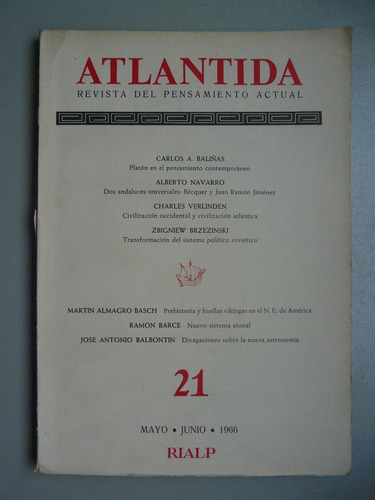 Atlantida - Revista Del Pensamiento Actual Numero 21