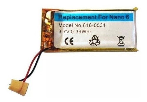 Bateria Para iPod Nano 6 6th Geração Modelo A1366 616-0531