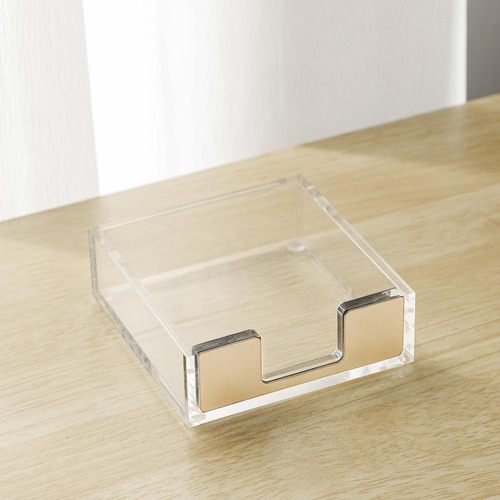 Caja De Notas Del Dispensador Simple De Los Accesorios Oro