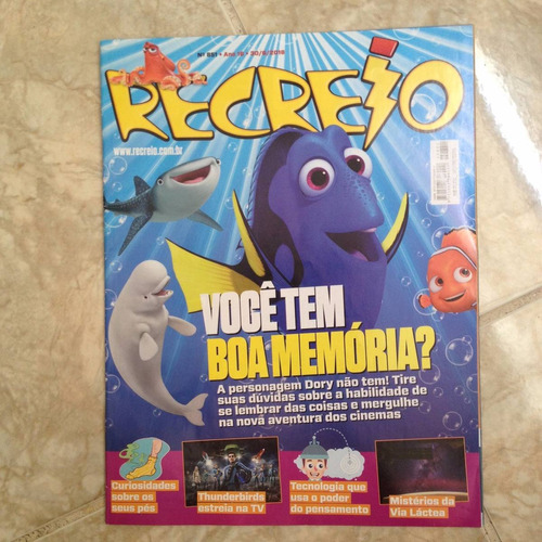 Revista Recreio 851 30/6/2016 Você Tem Boa Memória Dory