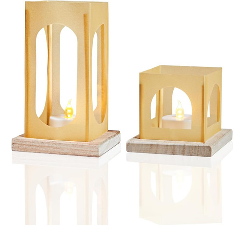 Linterna Con Vela Led Sin Llama, 6 Unidades Para Decoración