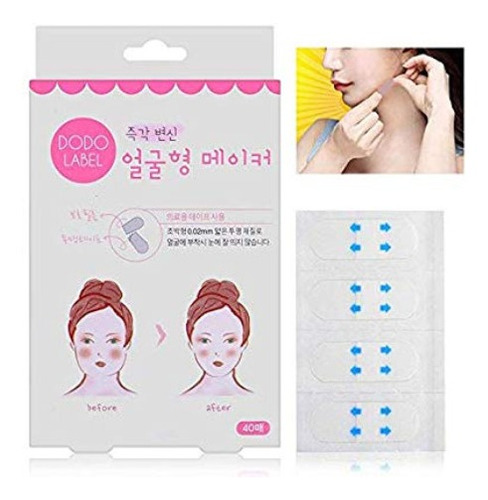 Imagen 5 de 6 de 20u Cintas Adhesivas Afinan Tu Rostro Forma De V Maquillaje