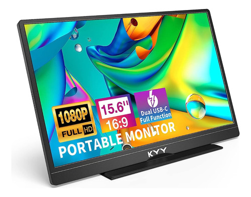 Monitor Portátil Kyy 15.6 Pulgadas 1080p Usb-c Hdmi