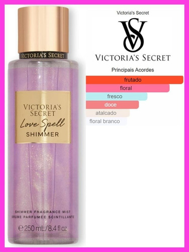 Body Splash Love Spell Shimmer Victoria's Secret 250ml