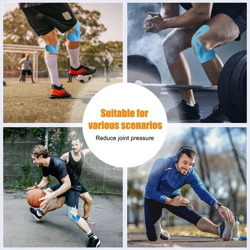2025 Cinta Deportiva De Rodilla Precortada, 10 Piezas,