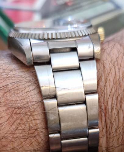 Rolex Oyter Perpetual Datajust 36 Mm Acero Gris Blanco (Usado)