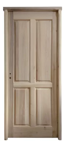 puerta exterior madera maciza