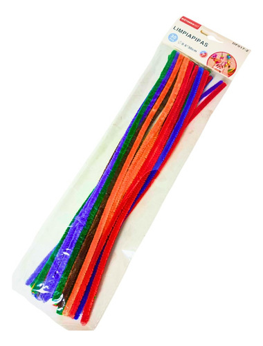 Limpiapipa De Colores 0.6x30cm 30 Und Para Manualidades Colo
