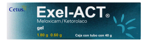 Exel-act Gel 1,8 G/0,6 G/100 G, 1 Tubo 40 G