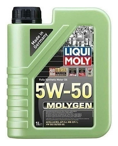 Liqui Moly Aceite 5w50 Molygen 100% Sintetico Carros 1l