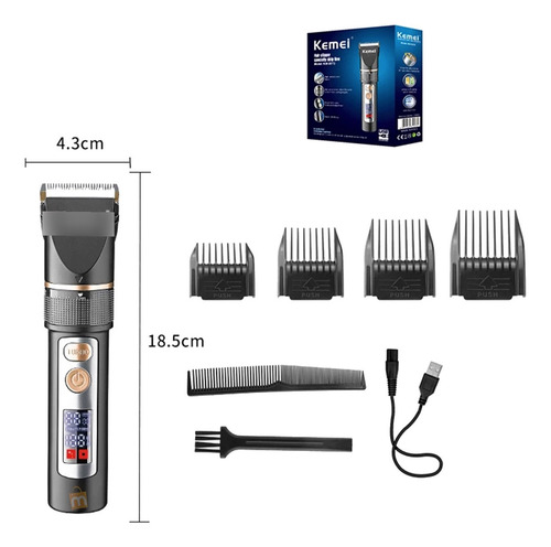 Maquina Afeitar Inalambrica Cortar Cabello Kemei