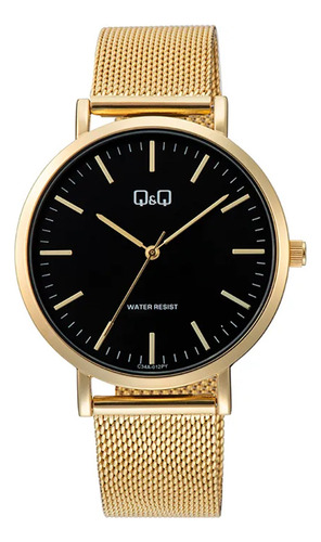 Reloj Hombre Q&q C34a-012py Dorado Circuit