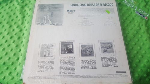 Disco Lp Acetato Banda Sinaloense El Recodo