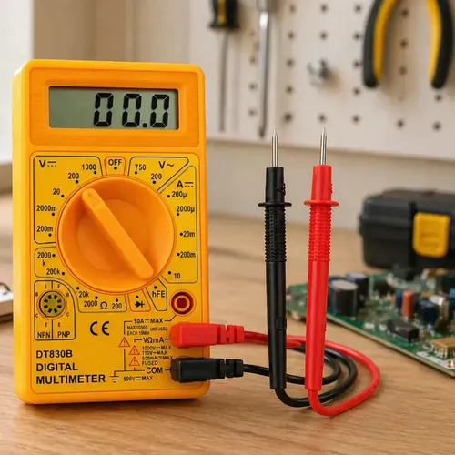 Multimetro Digital Lcd Display Profissional Portátil Com Bateria 9v Para Teste Medição E Tensão Personalized View