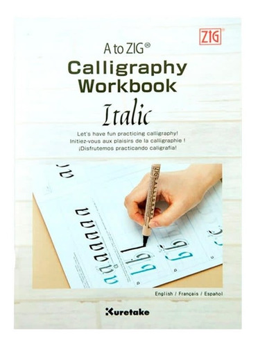 Kuretake Revista A To Zig Calligraphy Workbook Italic
