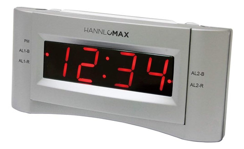 Hannlomax Hx-136cr Radio Reloj Despertador, Radio Fm Pll, Al