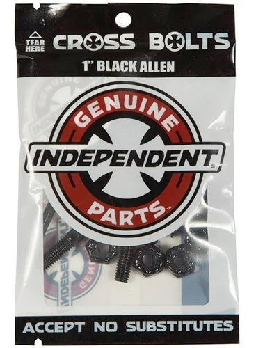 Tornillos 1p Independent Black Allen Skate Laminates Supply