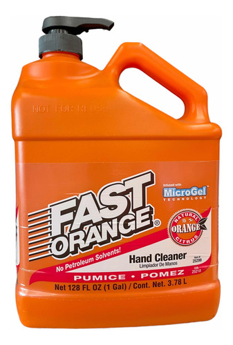 Limpiador Desengrasante De Manos Fast Orange Gel Cítrico Pro