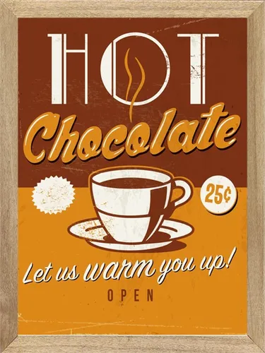 comprar Café  Chocolate Caliente , Cuadro, Poster, Cartel, Afiche     P334