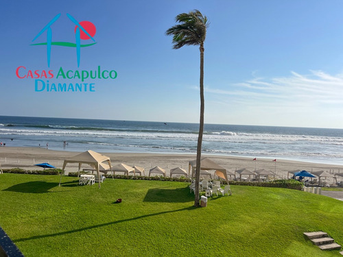 Cad Torre Uno 213. ¡frente Al Mar! Departamento En Playa Diamante Con Acceso Directo A La Playa