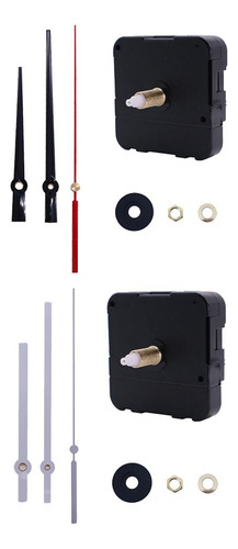 2pcs Dial Reloj De Pared De Mecanismo De Movimiento Pieza De