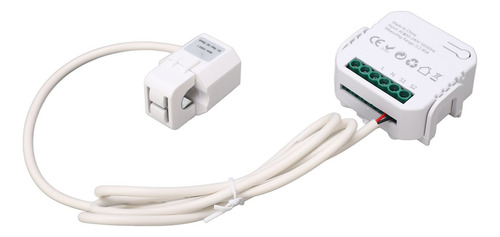 Monitor De Energía Wifi Blanco Y Blanco Monofásico Inteligen