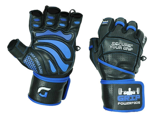 Grip Power Pads® Elite - Guantes De Gimnasio De Cuero Con .