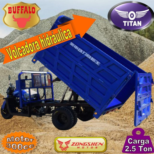Triciclo Naftero Volcadora 2500kg Titan Buffalo 300cc 0km