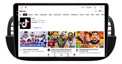 Multimídia Fiat 500 9p Android Adak Tpros 256gb + 360