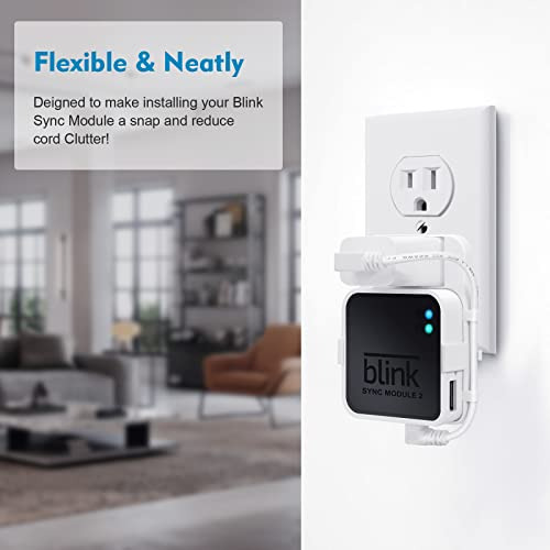 Soporte De Pared Con Enchufe Para Blink Sync Module 2 Con Ca
