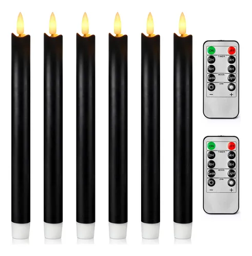 comprar Yoroxrg Velas Conicas Sin Llama Parpadeantes Con 2 Controles