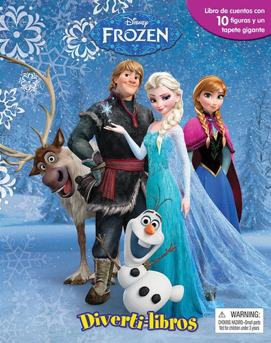 Frozen Diverti-libros Libro Para Niños Con 10 Figuras