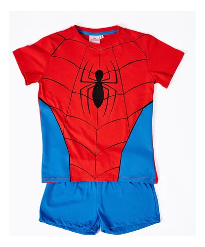 Pijama Niño Hombre Araña Manga Corta Spiderman Marvel