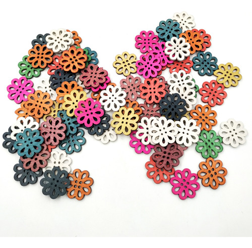 100pcs Botones De Mezclados De Del Hueco Del Agujero Para