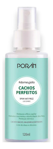 Spray Anti Frizz E Protetor Termico Poran Cachos Perfeitos