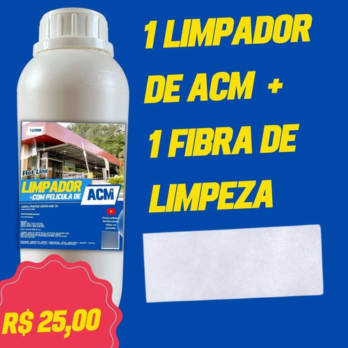 1 Limpador De Acm  + 1 Fibra De Limpeza 