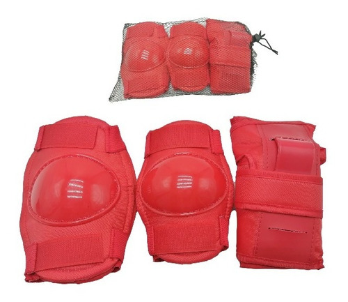 Set Proteccion Reforzado Rodilleras Muñequeras Coderas