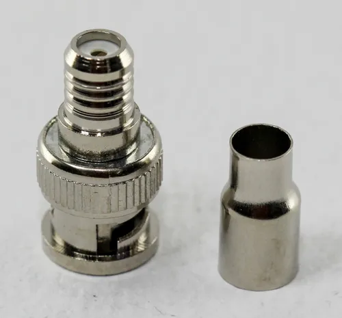 Ficha Conector Bnc Crimpear Coaxil Rg59 Cctv Ja X 10u Htec