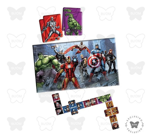 Avengers Marvel | Set De 3 Juegos (Usado)
