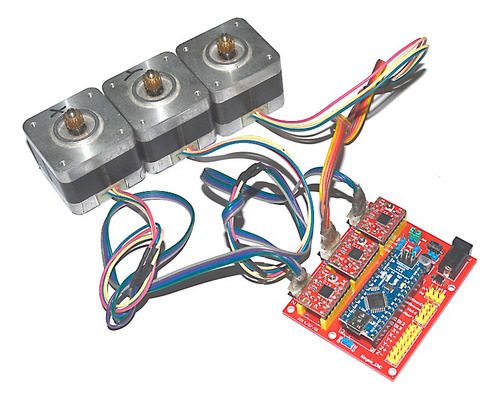 Tarjeta Cnc Shield V4 Con Arduino Nano +3 Driver A4988+cable