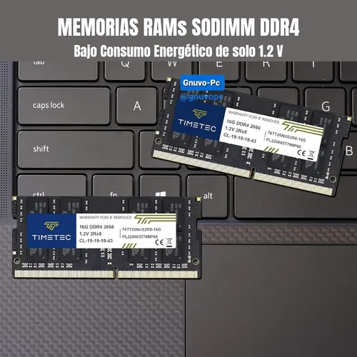 Memorias Ram Ddr4 Portatil 32 Gb 2 X 16 Sodimm 2666 Mhz 32gb